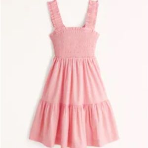Abercrombie & Fitch Smocked Bodice Easy Mini Dress